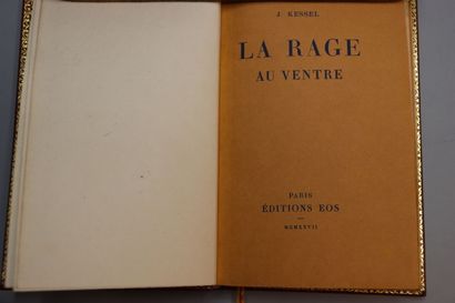 null KESSEL (Joseph). La Rage au Ventre. Paris, Editions Eos, 1927. 



In-12 plein...