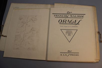 null MAURIAC (François) et COUBINE (O.), Orages , A La Sphère Editeur, 1926.

In-4...