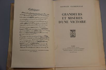 null CLEMENCEAU (Georges) : Au soir de la pensée. Paris, Plon, 1927. 

2 volumes...