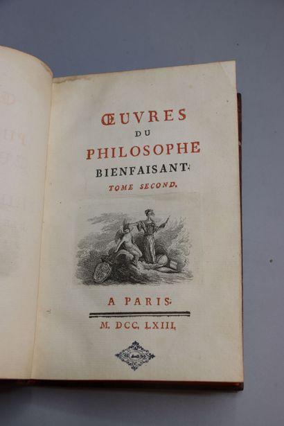 null [STANISLAS Ier LECZINSKI] - Oeuvres du Philosophe Bienfaisant. Paris, s.n.,...