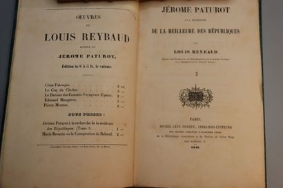 null REYBAUD (Louis). Jérôme Paturot à la Recherche de la meilleure des Républiques....