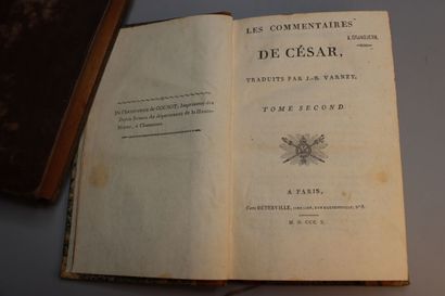 null CESAR. Les Commentaires. Traduits par J.-B. Varney. Paris, Deterville, 1810.

2...