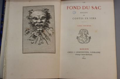null [NOGARET (François-Félix)] - Le Fond du Sac. Recueil de Contes en Vers. Rouen,...
