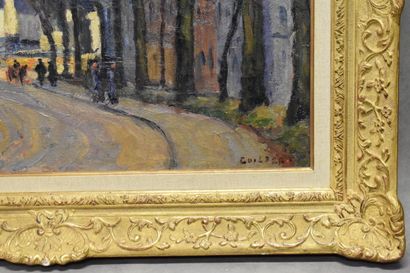 Narcisse GUILBERT Narcisse GUILBERT (1878-1942).Vue de Rouen. Huile sur toile. Signé...