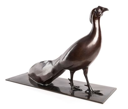 ANNE-MARIE PROFILLET ANNE-MARIE PROFILLET (1898-1939). Le grand faisan. Bronze à...
