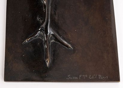 ANNE-MARIE PROFILLET ANNE-MARIE PROFILLET (1898-1939). Le grand faisan. Bronze à...