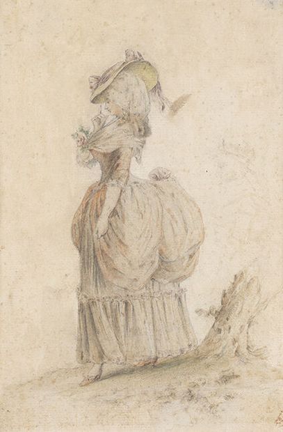 Nicolas LAVREINCE Nicolas LAVREINCE LAFRENSEN (1737-1807). Portrait de femme de profil....
