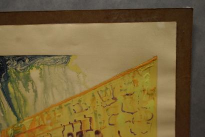 DALI Salvador DALI (1904-1989) le mur des lamentations, lithographie, Signé en bas...