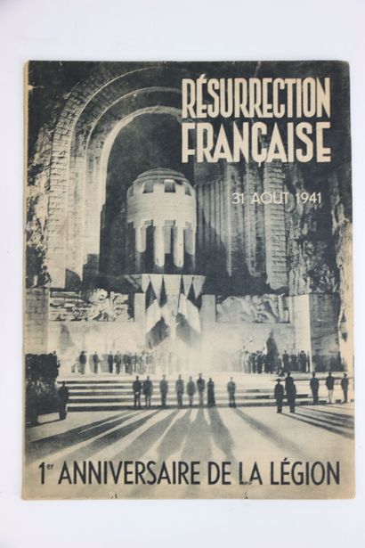 null Magazine Résurrection française. 31 aout 1941. 1er anniversaire de la légion.



Expert:...