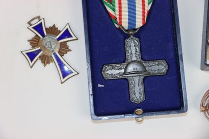 null Réunion d'insignes en lien avec la Première et la Seconde Guerre Mondiale.



Expert:...