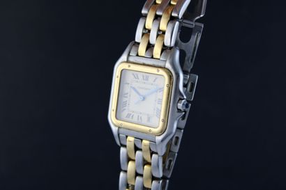 null CARTIER Panther ref. 110 000R
Unisex two-tone bracelet watch. Square case. Screw...