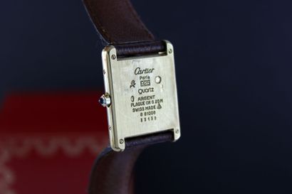 null CARTIER Must Tank Grand model
Bracelet watch in silver vermeil. Rectangular...