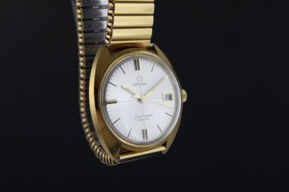 null OMEGA Seamaster Cosmic réf. 135.016.
Montre bracelet plaquée or. Boitier rond...