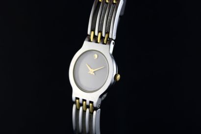 null MOVADO Museum 84.25.811.4
Lady's watch in steel. 
Dial "dumb". Golden hands.
Quartz...