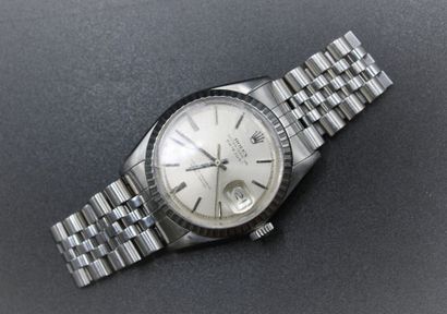 null ROLEX Datejust ref.1603
Steel bracelet watch. Oyster case with fluted bezel....