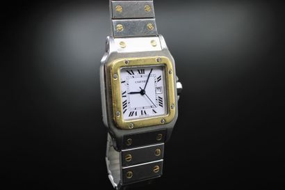 CARTIER Santos
Two tone bracelet watch. Square...