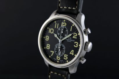null JAQUET-GIRARD Pilot ref.8557
Chronograph wristwatch. Round case. Screwed back.
Black...