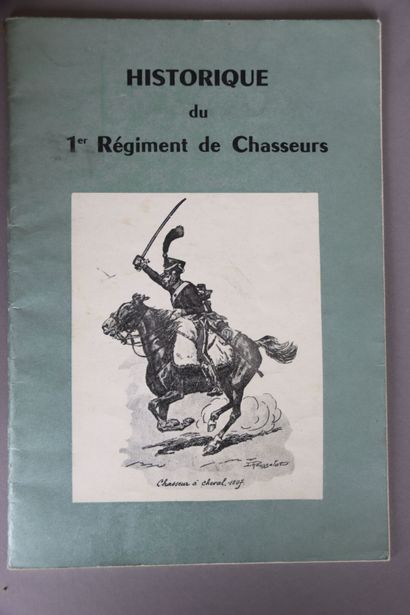 null Set of bound books on the French Army, our colonial empire, and regimental histories...