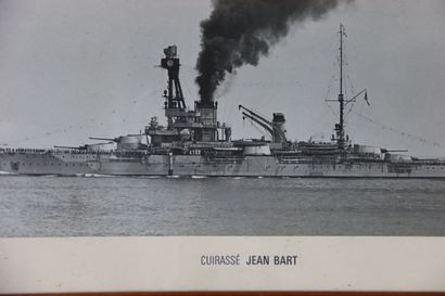 null Photographie du Cuirassé Jean Bart de la Marine Nationale. Construit en 1940...