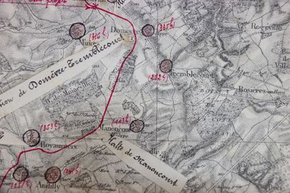 null Réunion de cartes militaires 1ère Guerre Mondiale (Lorraine et Alsace). Accidents....