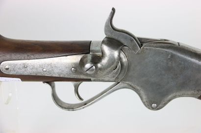 null Carabine Spencer de marine REPEATING. RIFLE CO. BOSTON MASS. 1860. Gravure ancre...