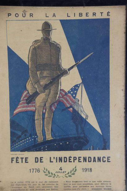 null Armée américaine 1ère G.M. : deux affichettes illustrées par Eduardo Garcia...