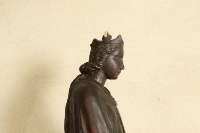 STATUE. En bois sculpté. Hauteur: 71cm. XIXème siècle. Quelques manques.