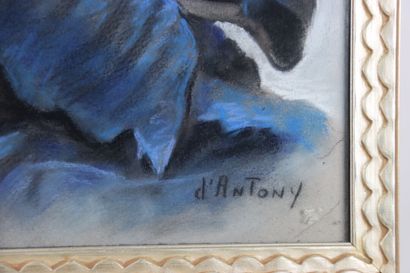 null Ignace Philippe ANTONY (1870-?). Jeune bédouin. Pastel. Signé en bas à droite....