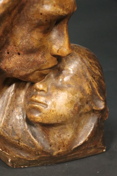 null Georges WASTERLAIN (1889-1963) Maternité, visages d'une femme et son enfant....