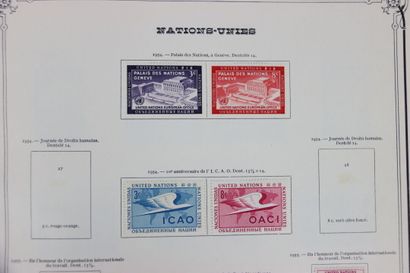 null TIMBRES. Collection des Nations Unies. Neufs +. Cote 1160€ Expert: Jean-Louis...