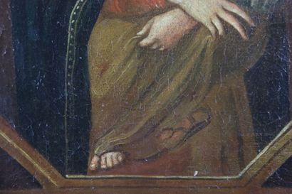 null École du XVIIIe siècle. La Vierge de saint Luc, d'après le tableau conservé...