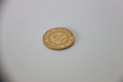 Pièce de 20 francs or Génie 1895 . Poids...