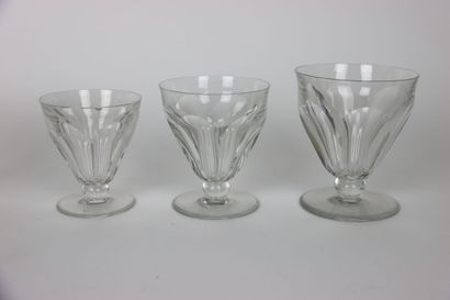 BACCARAT modèle TALLEYRAND. BACCARAT modèle TALLEYRAND. Service en cristal de 18...