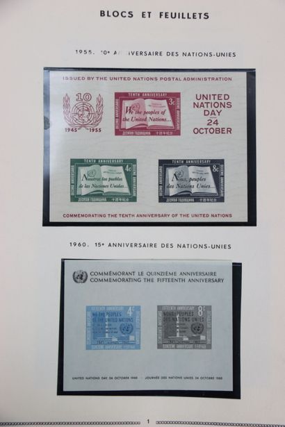 null TIMBRES. Collection des Nations Unies de 1950 à 1976. Neufs. New York - Genève...