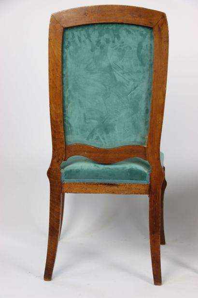 Émile GALLÉ (1846 -1904) Émile GALLÉ (1846 -1904). Paire de chaises modèle "Berce...