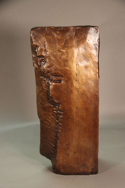 null Amadeo MODIGLIANI (1884-1920),(D'après Cariatide) . Sculpture en bronze à la...