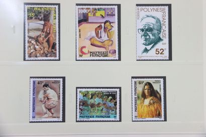 null TIMBRES. Belle collection de Polynésie de 1985 à 2002. Complet Neufs ++. Dont...