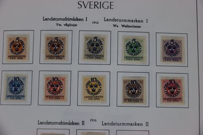 null TIMBRES. Très belle collection de Suède de 1865 à 1989. Neufs et oblitérés....