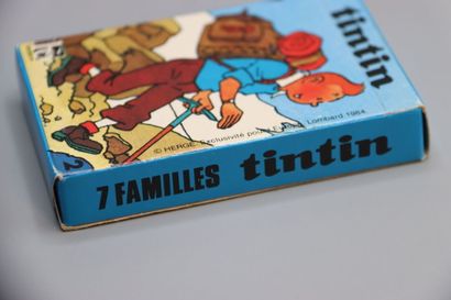 null Jeu de 7 familles TINTIN 1984. Editeur : HERON, LOMBARD. État neuf avec bli...