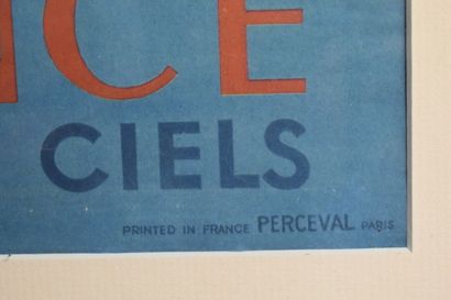 ATELIER PERCEVAL, c. 1950 Atelier Perceval, affiche c. 1950, AIR FRANCE Dans tous...