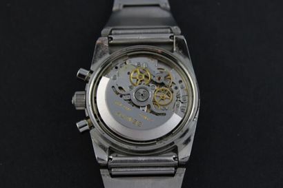 ZENITH El Primero réf.A782 Steel bracelet chronograph. Round case. Screwed back....