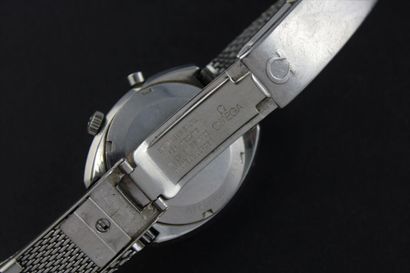 OMEGA Genève Chronostop rèf.146.009 Wrist chronograph in steel. Round case. Screwed...