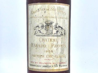 1 SAUTERNE 1955, CHATEAU RABAUD PROMIS 1 bottle of SAUTERNE, 1955, Premier CRU CLASSE,...