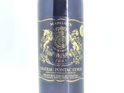 LOT 6 BORDEAUX 2 bottles of MARGAUX, 2006, Château PONTAC LYNCH. Levels -1.2 cm below...