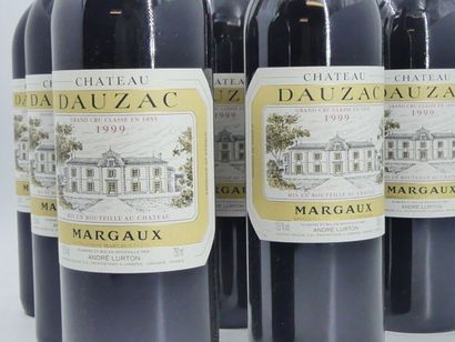 6 MARGAUX 1999 6 bottles of MARGAUX, 1999, Château DAUZAC. Levels -0.8 cm below the...