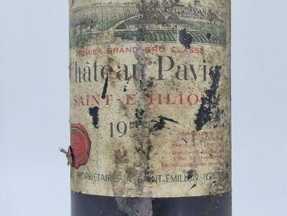 1 PAVIE 1955 1 bottle of SAINT EMILION, 1955, Château PAVIE. Label damaged and stained....