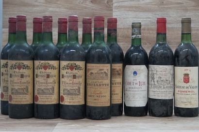 null 12 bottles of red wine from Bordeaux: 

7 bottles of Saint-Emilion Château Cormeil...