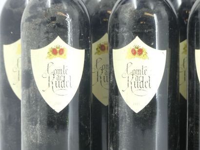 11 BORDEAUX SUPERIEUR 11 bottles of BORDEAUX SUPERIEUR, 2003, COMTE DE RUDEL. Faded...