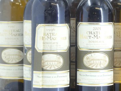 18 BORDEAUX 10 bottles of BORDEAUX, 2005, 1999, 1997 and 1996, Château HAUT MAZIERES....