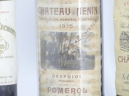 6 BORDEAUX 1 bottle of POMEROL, 1975, Château NENIN. Label damaged and stained. Level...